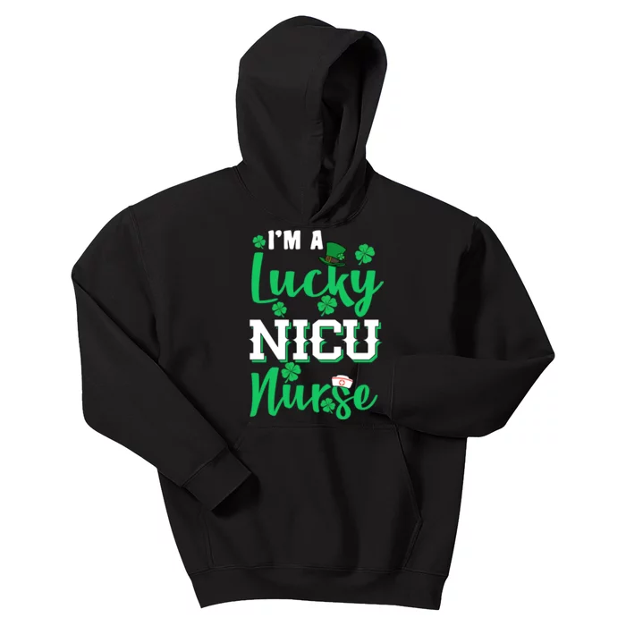 I'm A Lucky Nicu Nurse St Patrick's Day Kids Hoodie