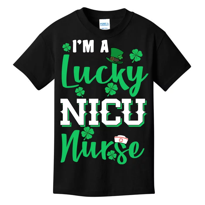 I'm A Lucky Nicu Nurse St Patrick's Day Kids T-Shirt