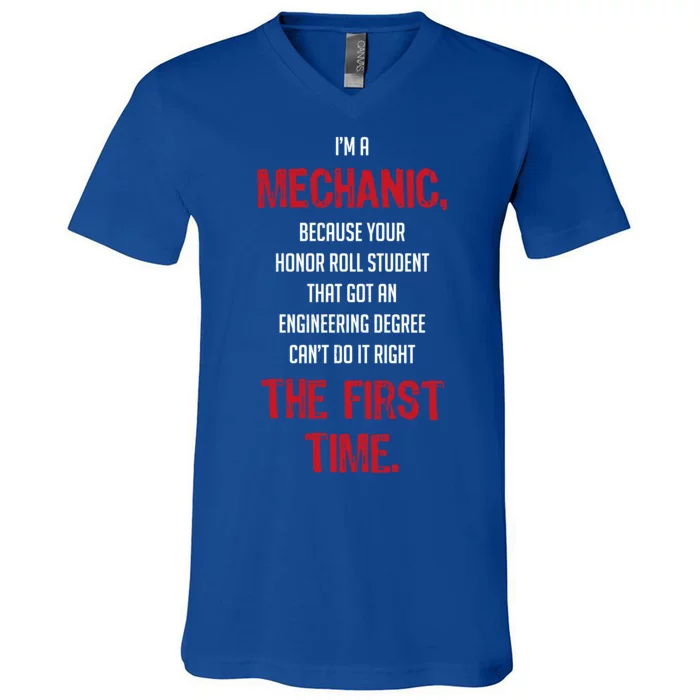 I'm A Mechanic V-Neck T-Shirt