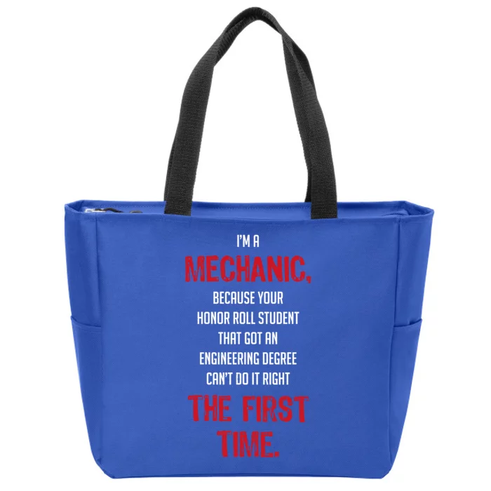 I'm A Mechanic Zip Tote Bag