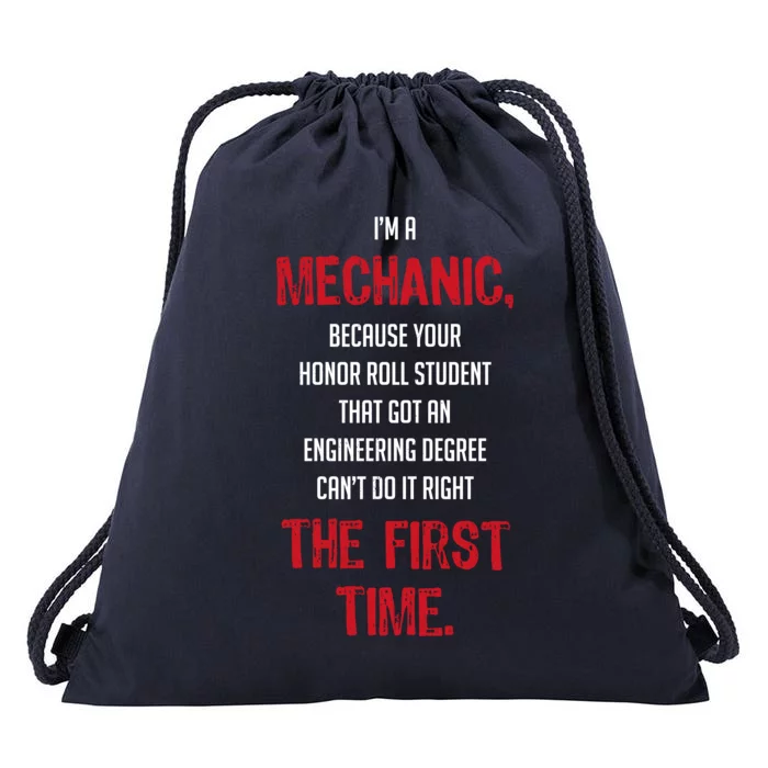 I'm A Mechanic Drawstring Bag