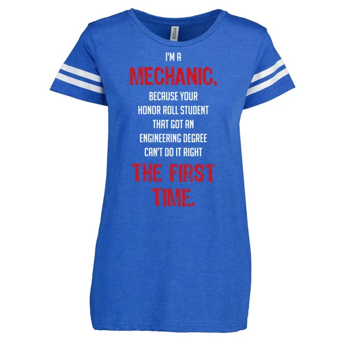 I'm A Mechanic Enza Ladies Jersey Football T-Shirt