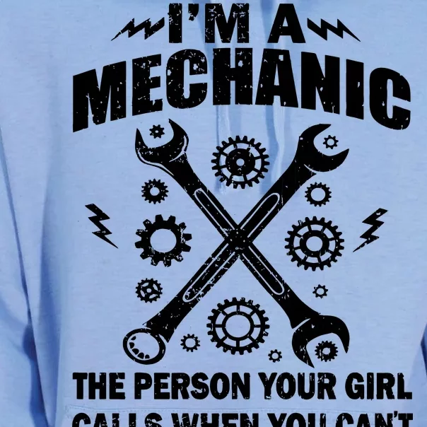 I'm A Mechanic Girl Calls When You Can't Bust A Nut Unisex Surf Hoodie