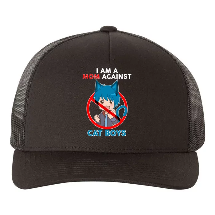 I'm A Mom Against Cat Boys Anime Cat Boys Yupoong Adult 5-Panel Trucker Hat