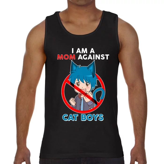 I'm A Mom Against Cat Boys Anime Cat Boys Comfort Colors® Tank Top