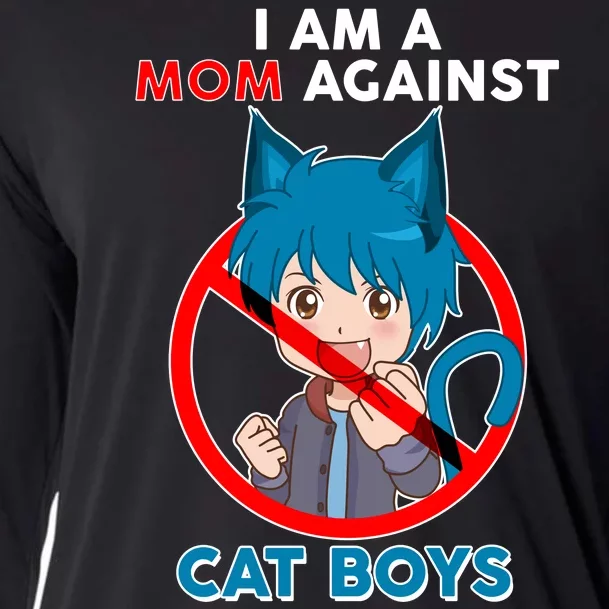 I'm A Mom Against Cat Boys Anime Cat Boys Cooling Performance Long Sleeve Crew