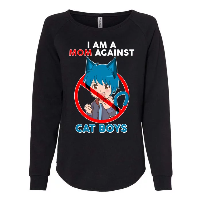 I'm A Mom Against Cat Boys Anime Cat Boys Womens California Wash Sweatshirt