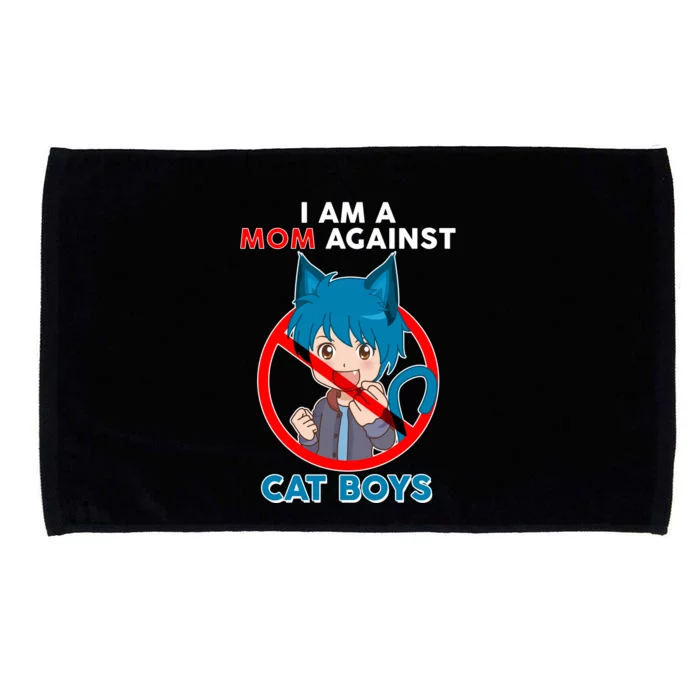 I'm A Mom Against Cat Boys Anime Cat Boys Microfiber Hand Towel