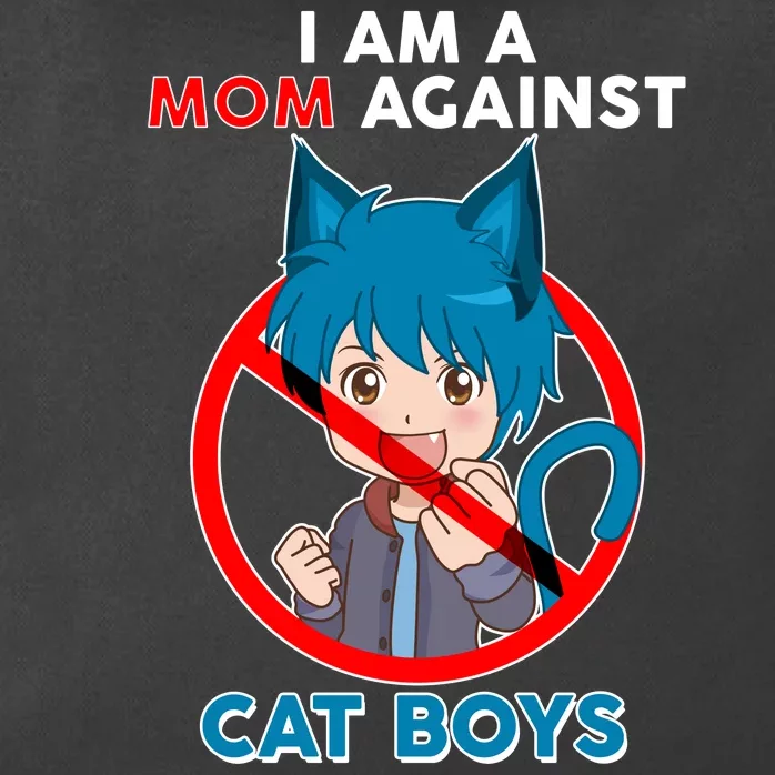 I'm A Mom Against Cat Boys Anime Cat Boys Zip Tote Bag