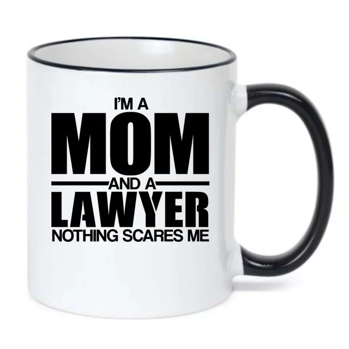 I'm A Mom And Layer Nothing Scares Me Black Color Changing Mug