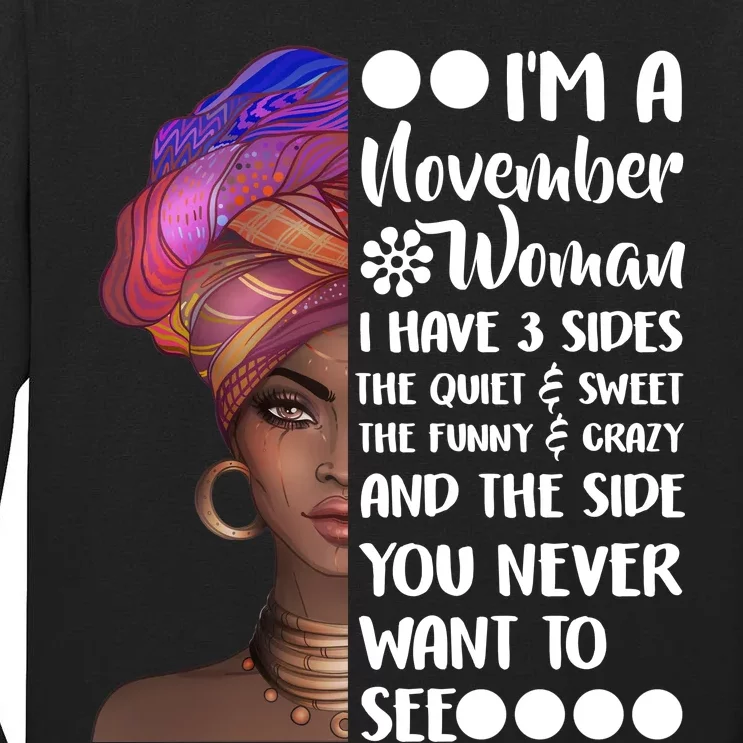 I'm A November Woman Cute Birthday Tall Long Sleeve T-Shirt