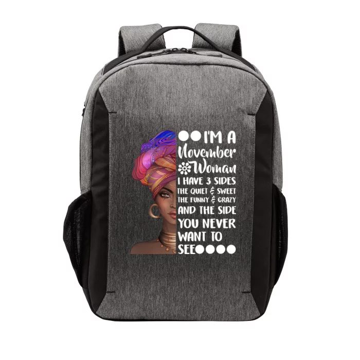 I'm A November Woman Cute Birthday Vector Backpack