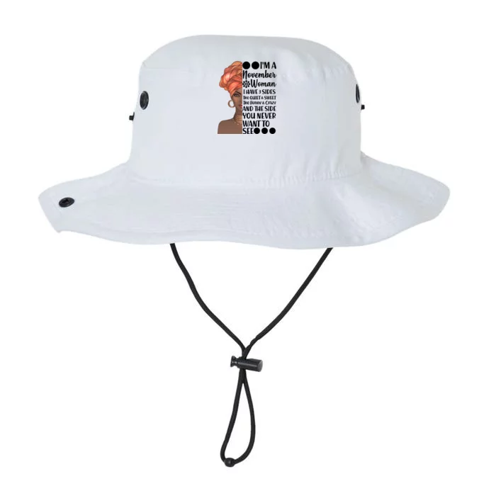 I'm A November Woman I Have 3 Sides Birthday Legacy Cool Fit Booney Bucket Hat