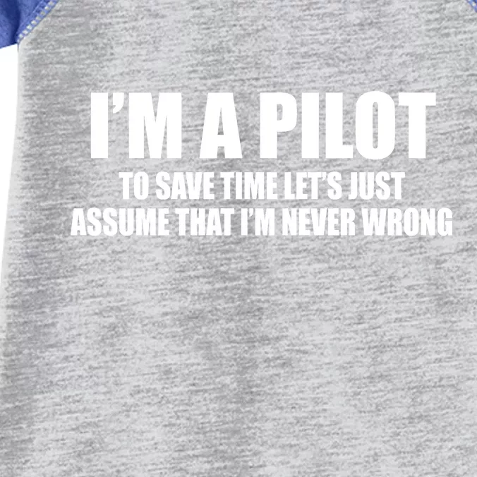 I'm A Pilot Infant Baby Jersey Bodysuit