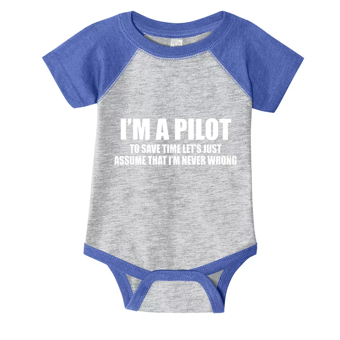 I'm A Pilot Infant Baby Jersey Bodysuit