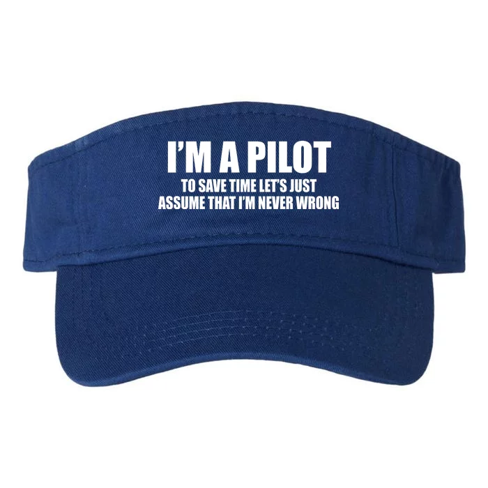 I'm A Pilot Valucap Bio-Washed Visor