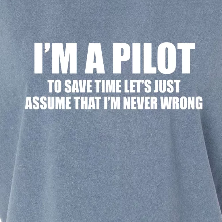 I'm A Pilot Garment-Dyed Women's Muscle Tee