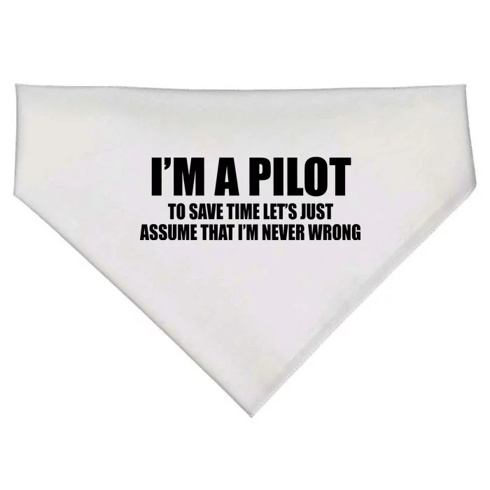 I'm A Pilot USA-Made Doggie Bandana