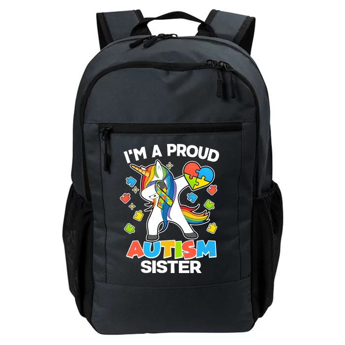 I'm A Proud Autism Sister Dabbing Unicorn Daily Commute Backpack