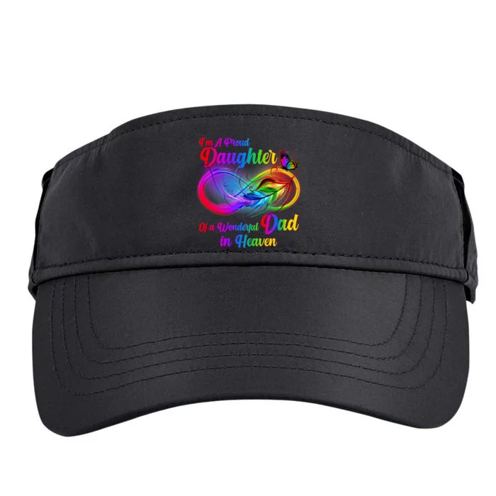 I'm A Proud Daughter Of A Wonder Dad In Heaven Adult Drive Performance Visor