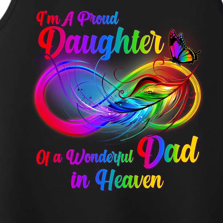 I'm A Proud Daughter Of A Wonder Dad In Heaven Performance Tank