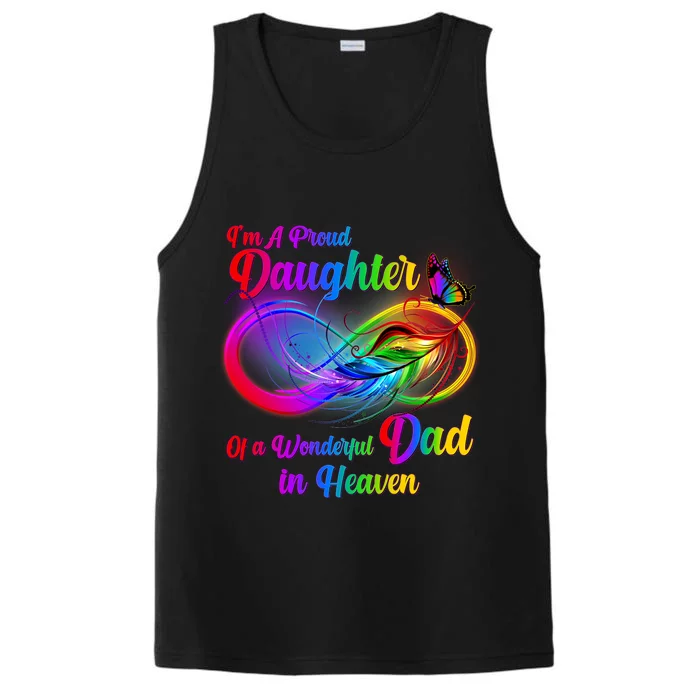 I'm A Proud Daughter Of A Wonder Dad In Heaven Performance Tank