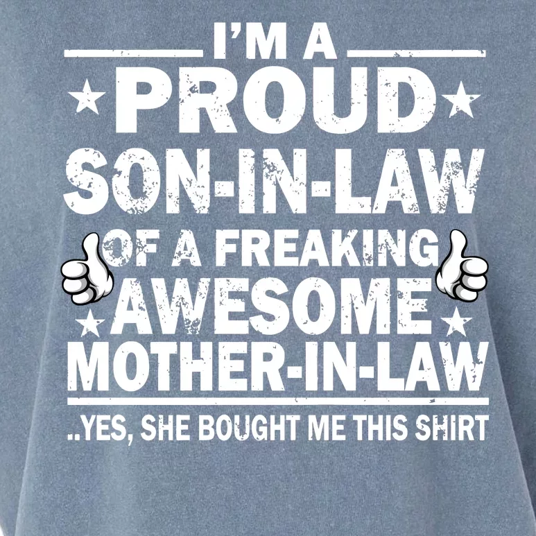 I'm A Proud Son In Law Of A Freaking Awesome Mother In Law Garment-Dyed Women's Muscle Tee