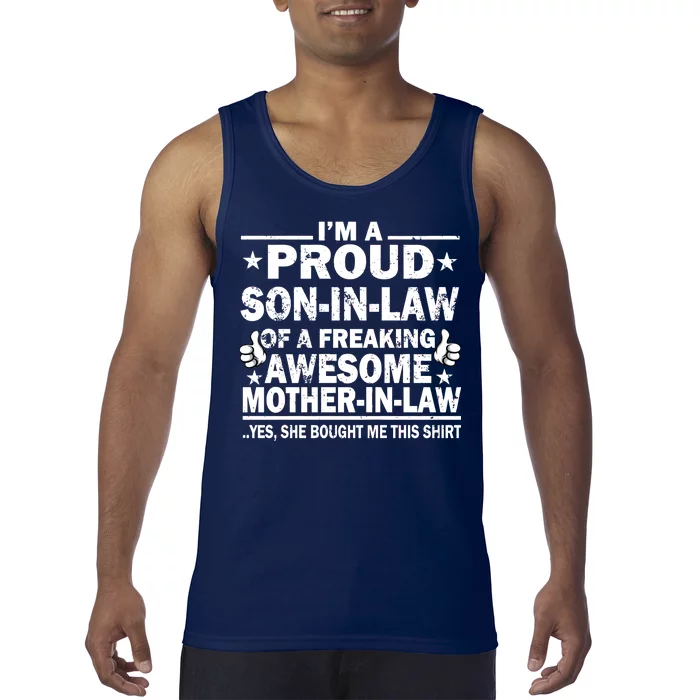 I'm A Proud Son In Law Of A Freaking Awesome Mother In Law Tank Top