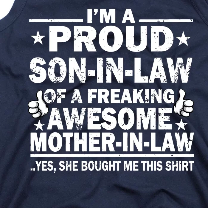 I'm A Proud Son In Law Of A Freaking Awesome Mother In Law Tank Top