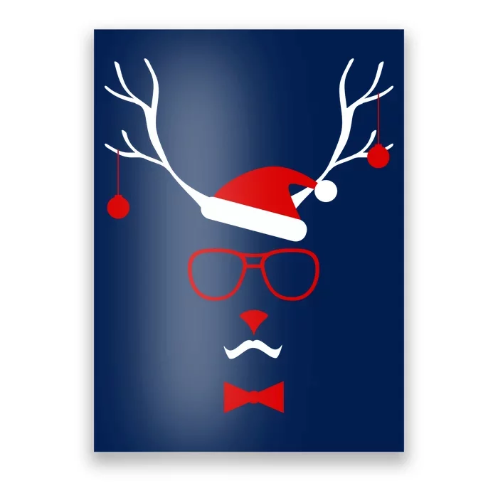 I'm A Reindeer Santa Hat Antlers Poster