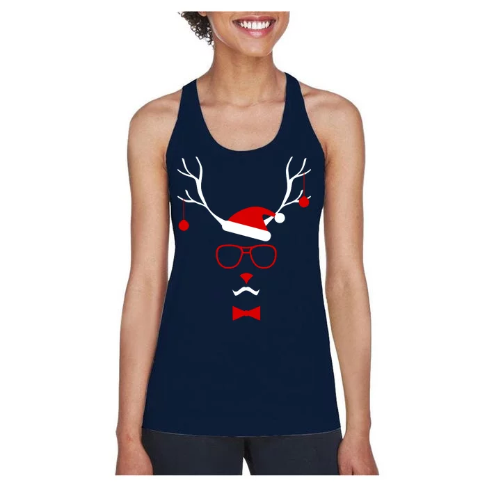 I'm A Reindeer Santa Hat Antlers Women's Racerback Tank