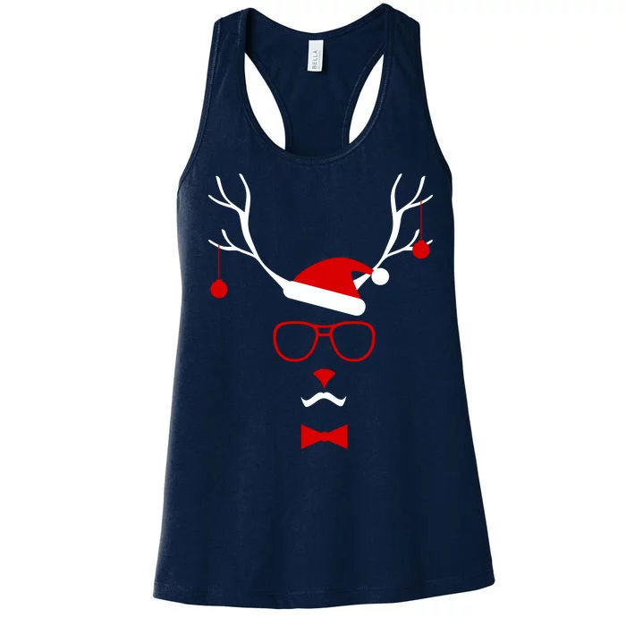 I'm A Reindeer Santa Hat Antlers Women's Racerback Tank