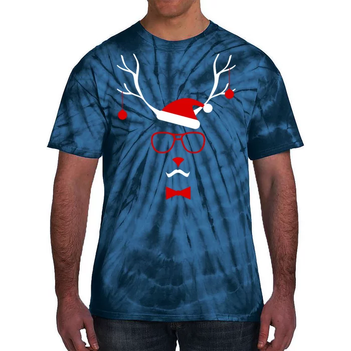 I'm A Reindeer Santa Hat Antlers Tie-Dye T-Shirt