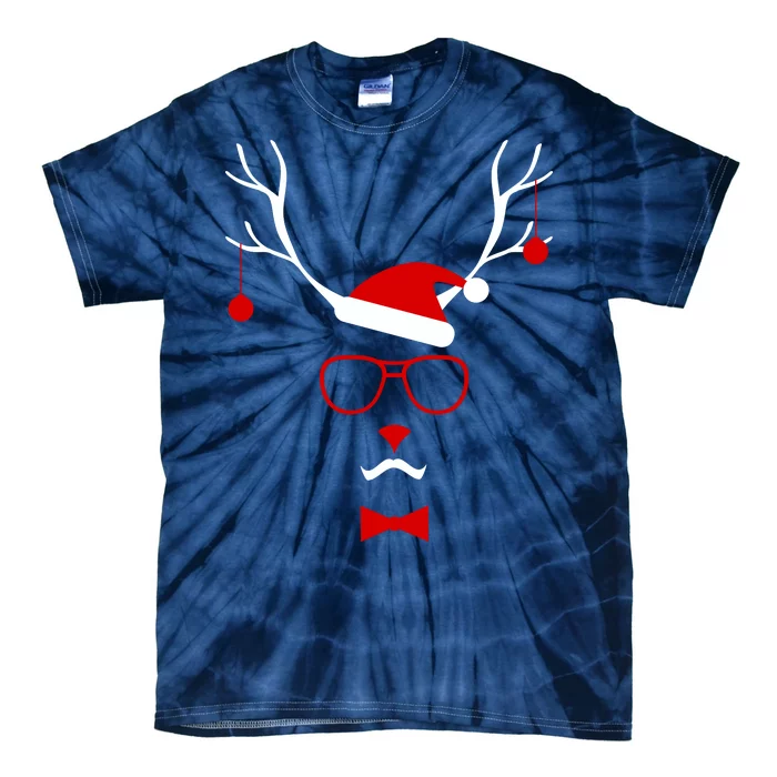 I'm A Reindeer Santa Hat Antlers Tie-Dye T-Shirt