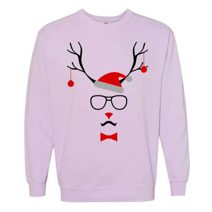 I'm A Reindeer Santa Hat Antlers Garment-Dyed Sweatshirt