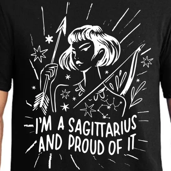 I'm A Sagittarius And Proud Of It Zodiac Birthday Pajama Set