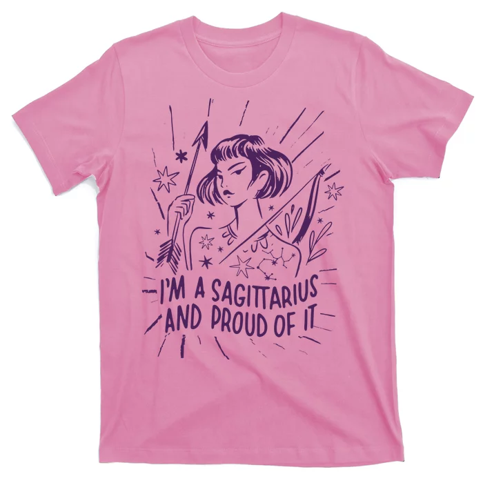 I'm A Sagittarius And Proud Of It Zodiac Birthday T-Shirt