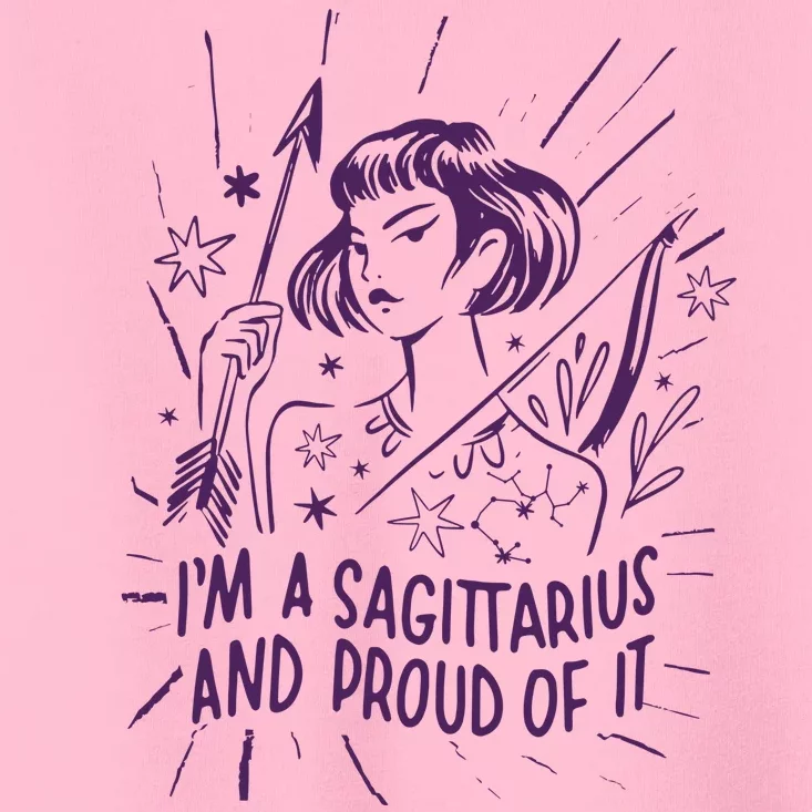 I'm A Sagittarius And Proud Of It Zodiac Birthday Toddler T-Shirt