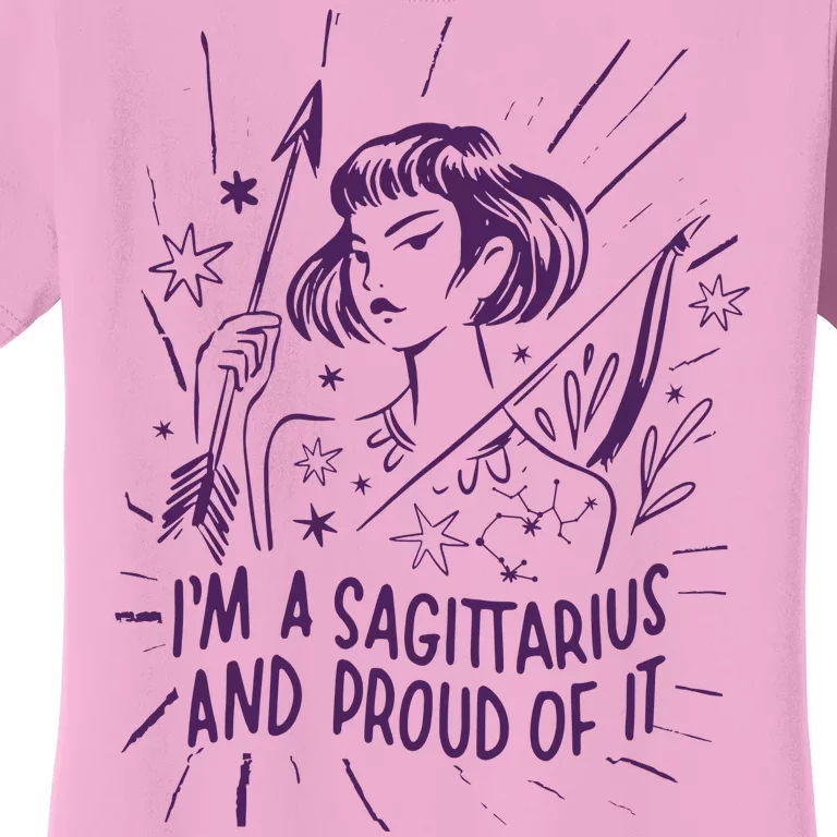 I'm A Sagittarius And Proud Of It Zodiac Birthday Women's T-Shirt