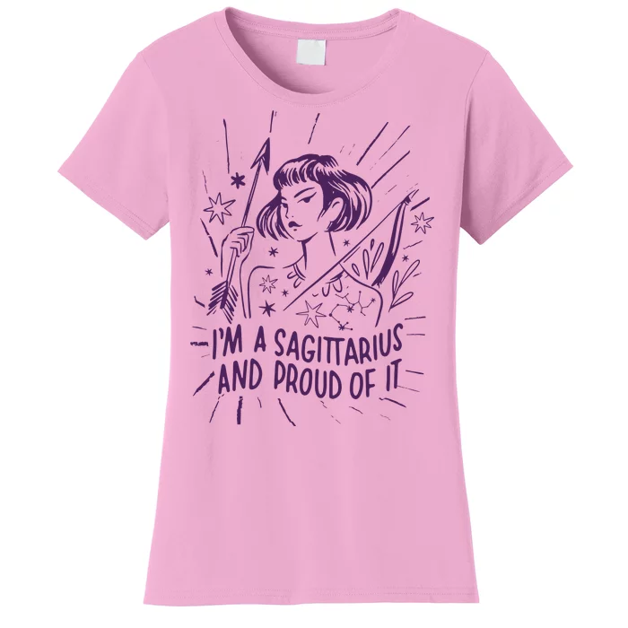 I'm A Sagittarius And Proud Of It Zodiac Birthday Women's T-Shirt