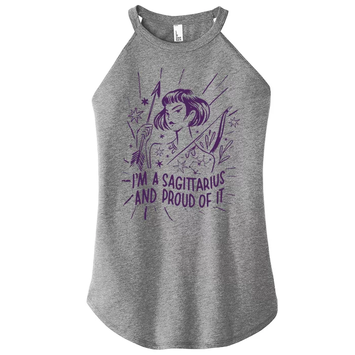 I'm A Sagittarius And Proud Of It Zodiac Birthday Women’s Perfect Tri Rocker Tank