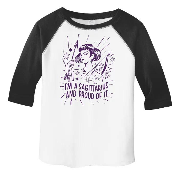 I'm A Sagittarius And Proud Of It Zodiac Birthday Toddler Fine Jersey T-Shirt