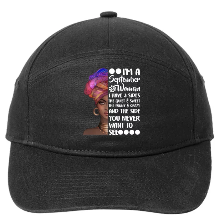 I'm a September Woman 7-Panel Snapback Hat