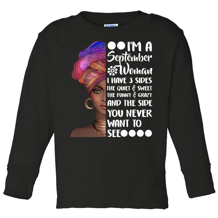 I'm a September Woman Toddler Long Sleeve Shirt