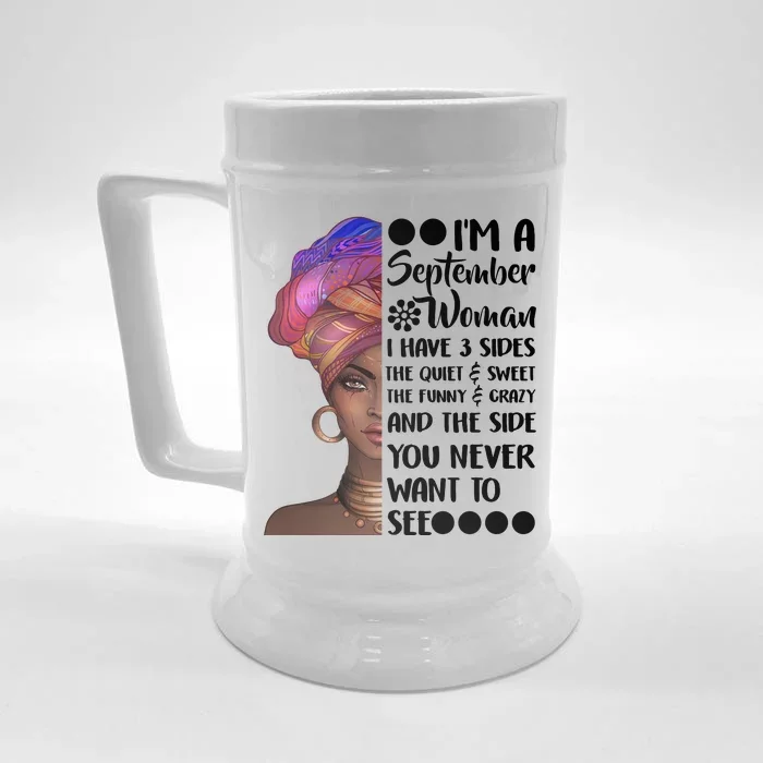 I'm a September Woman Front & Back Beer Stein