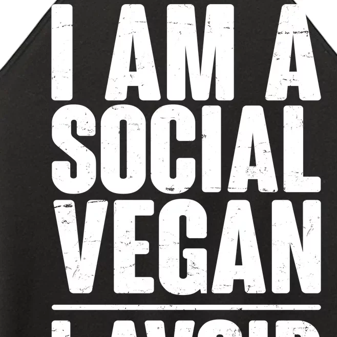 I'm A Social Vegan I Avoid Meet Women’s Perfect Tri Rocker Tank