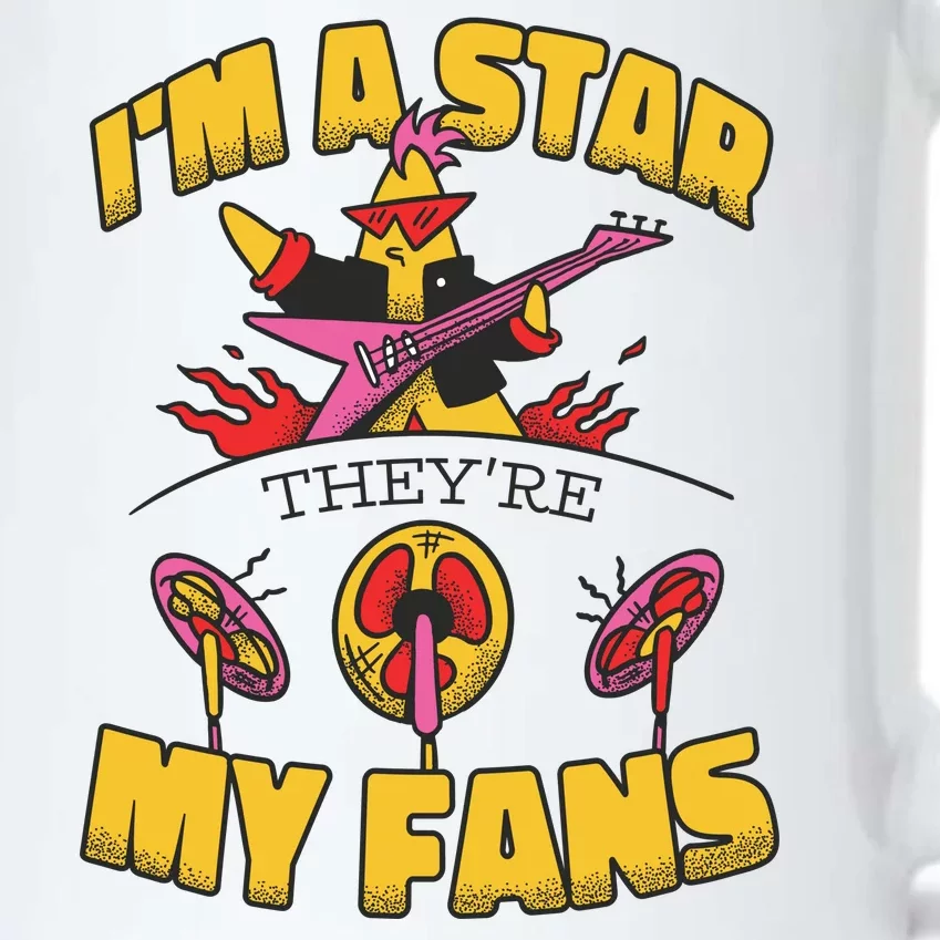 I'm A Star They're My Fans TV Show Spoof Black Color Changing Mug