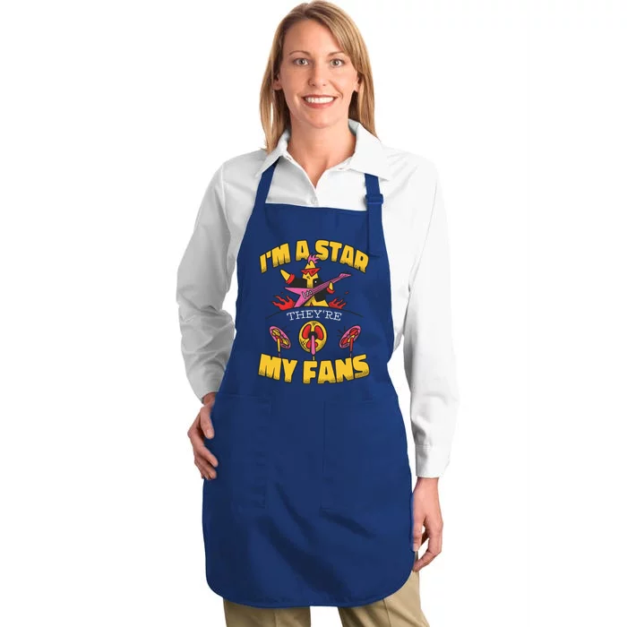 I'm A Star They're My Fans TV Show Spoof Full-Length Apron With Pocket