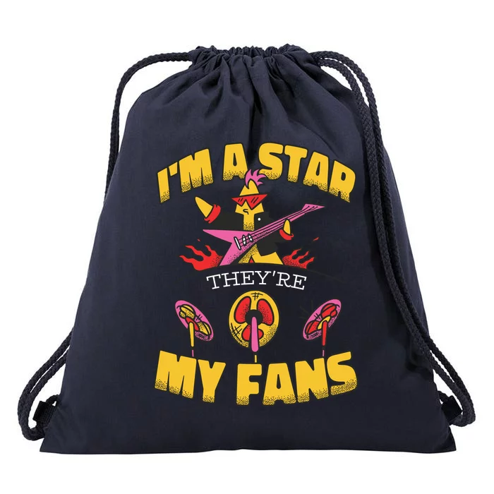 I'm A Star They're My Fans TV Show Spoof Drawstring Bag