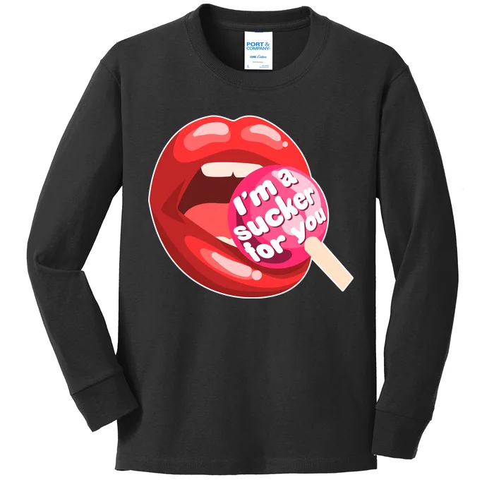 I'm A Sucker For You Funny Kids Long Sleeve Shirt